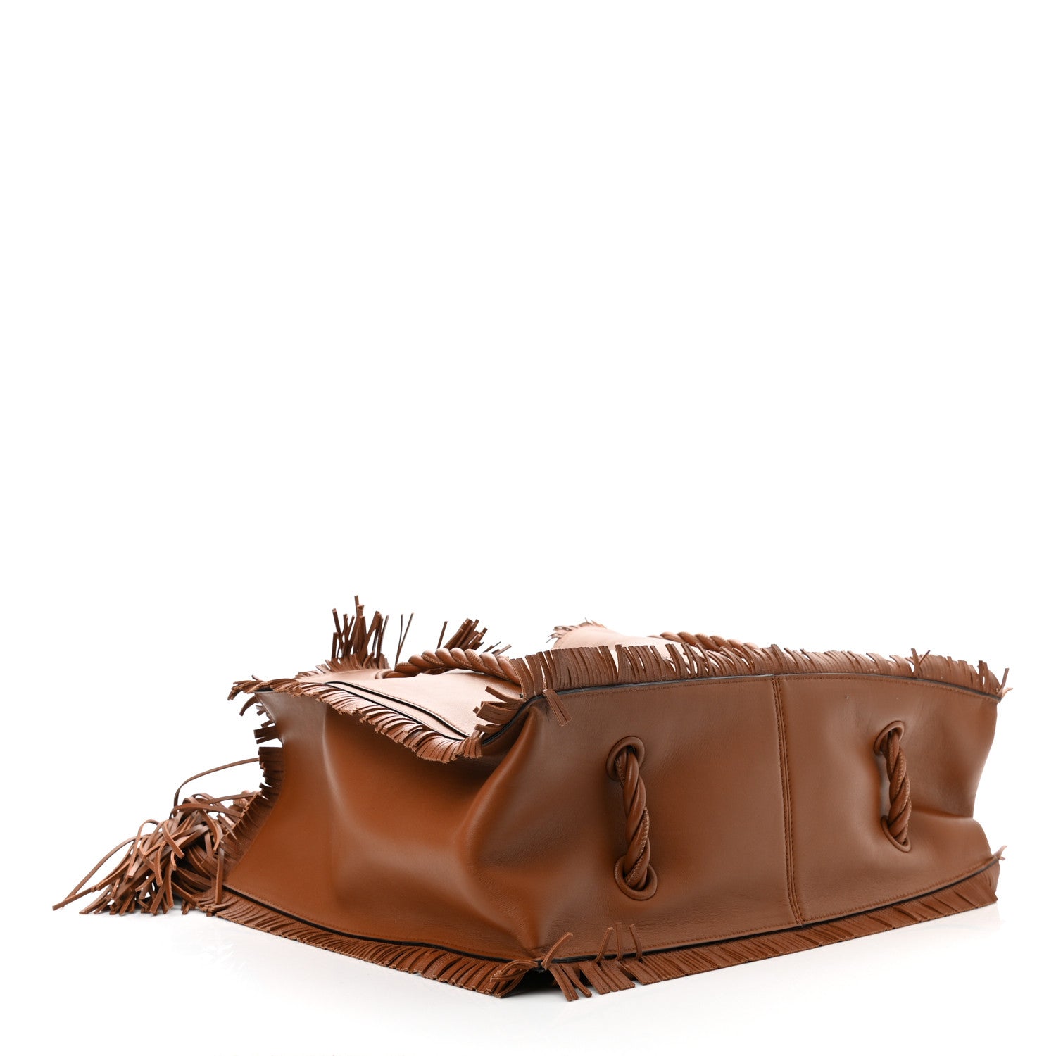 Valentino Garavani Calfskin The Rope Shopper Tan 5 of 11