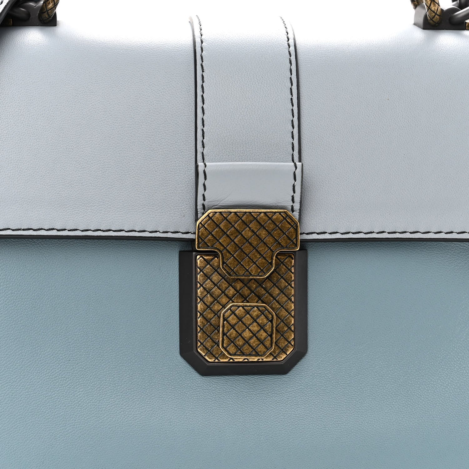 Bottega Veneta Nappa Small Piazza Bag Blue 7 of 9
