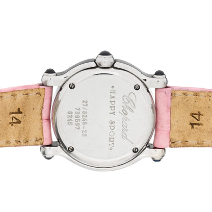 Chopard Stainless Steel Alligator 5 Diamond 26mm Happy Sport Quartz Watch 4 of 4