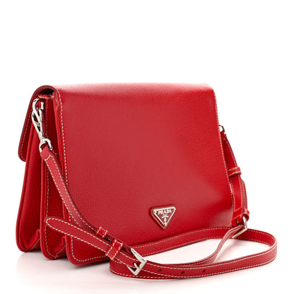 Prada City Calf Cinghiale Crossbody Bag Rubino 3 of 12