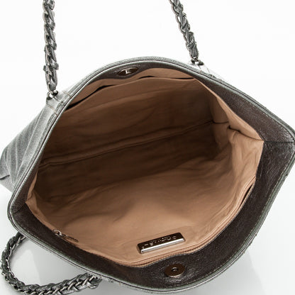 Chanel Metallic Goatskin Luxe Ligne Tote Silver 5 of 7
