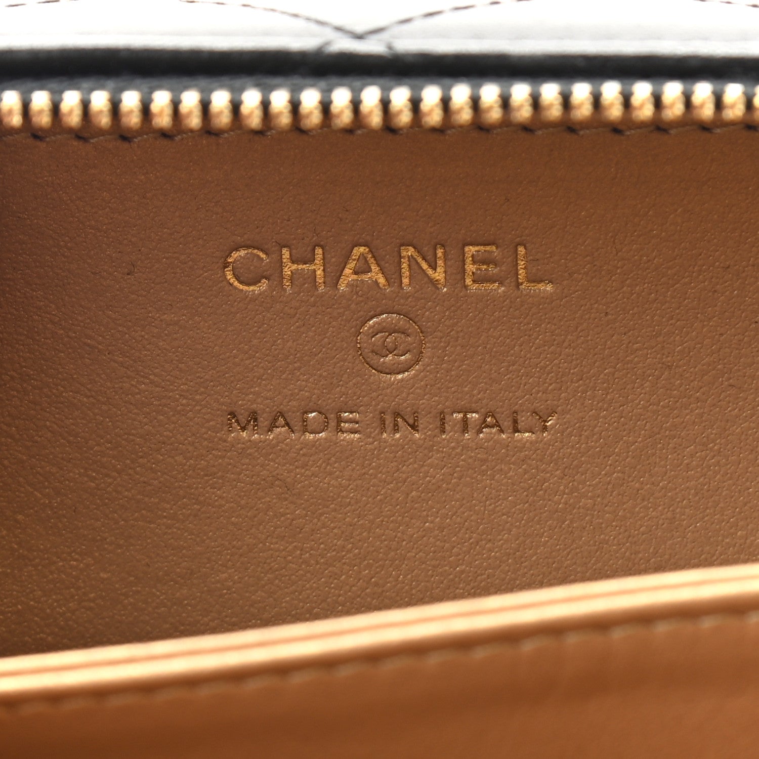 Chanel Lambskin Quilted Mini Golden Plate Clutch With Chain Black 6 of 7