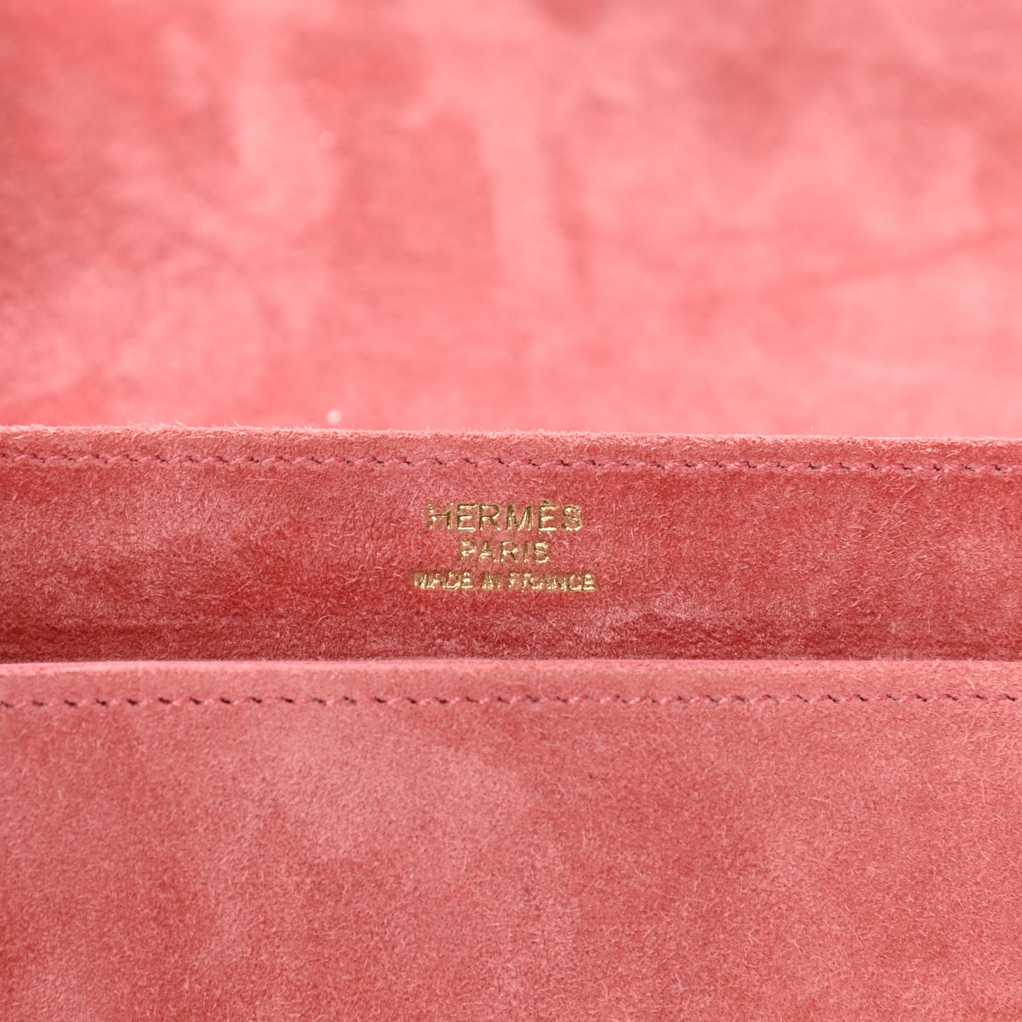Veau Doblis Verrou Clutch Rose Indienne