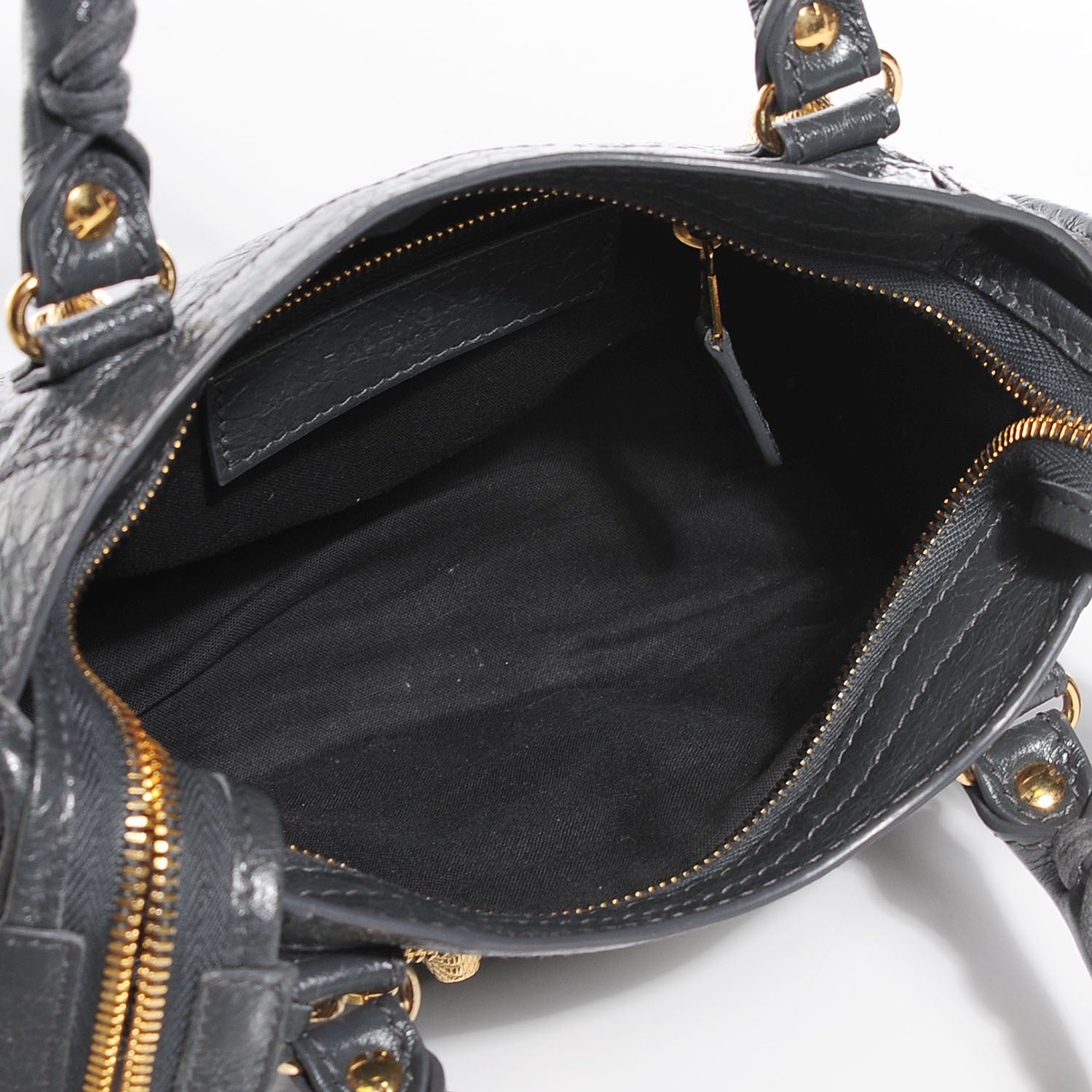 Balenciaga Agneau Giant 12 Gold Hardware Mini City Gris Fossile 5 of 14