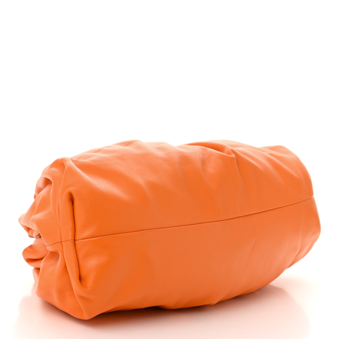 Smooth Butter Calf The Pouch Oversized Clutch Burnt Orange