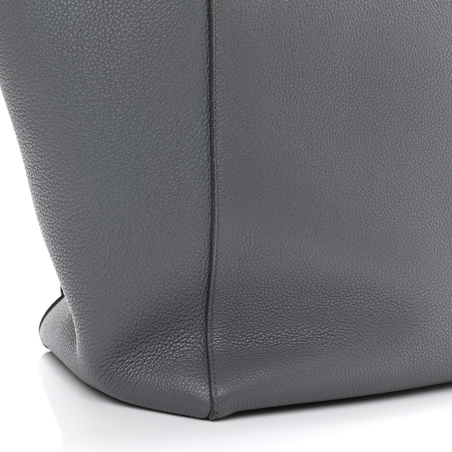 Soft Grained Calfskin Small Belt Cabas Phantom Grey