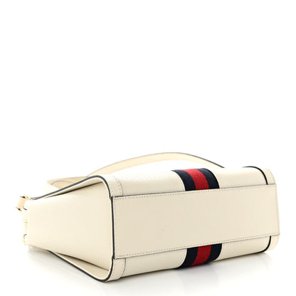 Gucci Textured Calfskin Web Small Ophidia Tote Bag Mystic White 4 of 10