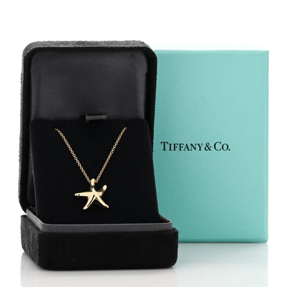 Tiffany 18K Yellow Gold 15mm Elsa Peretti Starfish Pendant Necklace 4 of 4