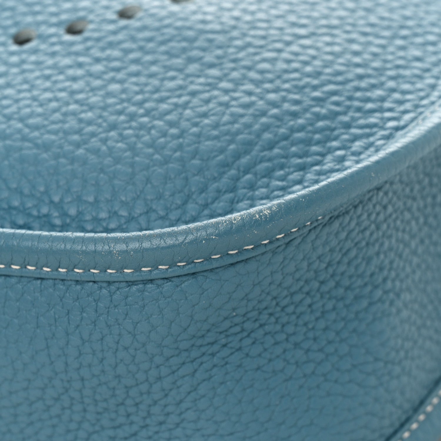 Hermes Taurillon Clemence Evelyne PM Blue Jean 12 of 15