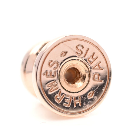 Hermes Rose Gold Lacquered Mini Pop H Earrings Black 3 of 4