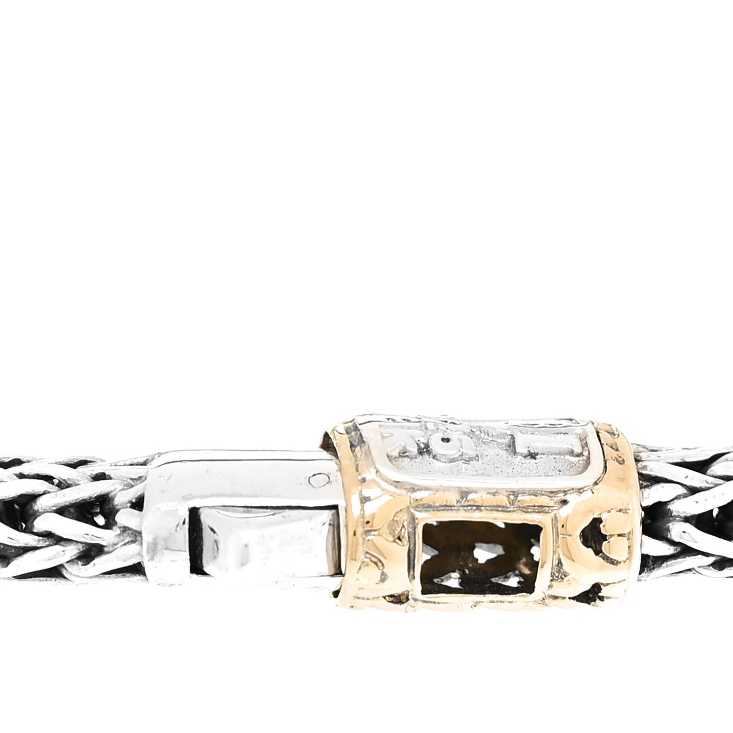 Sterling Silver 18K Yellow Gold 6.5mm Classic Chain Bracelet