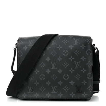 Louis Vuitton Monogram Eclipse District PM Black 1 of 11