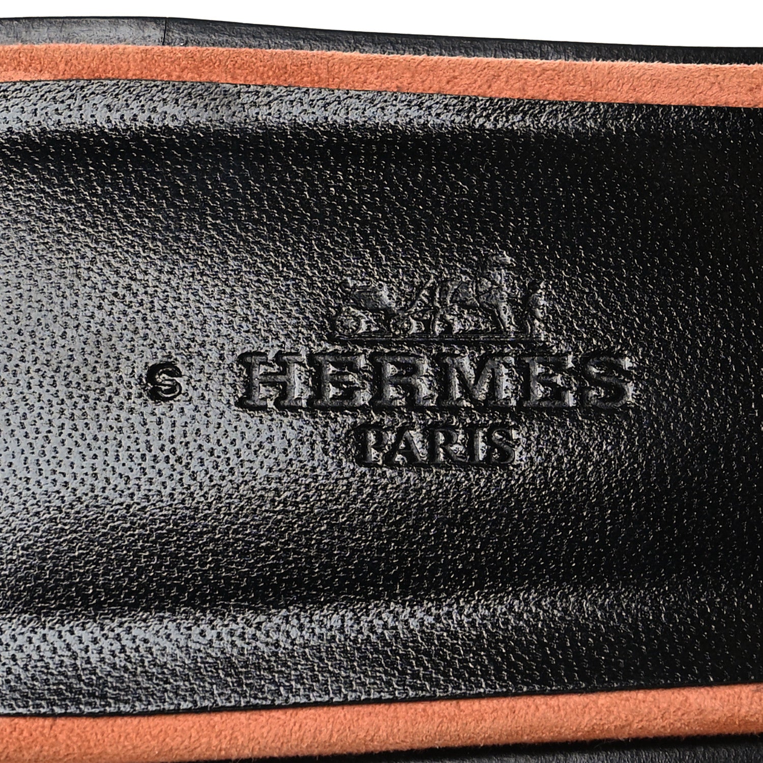 Hermes Suede Goatskin Crystal Oran Sandals 40 Rose Bubinga Black 8 of 9