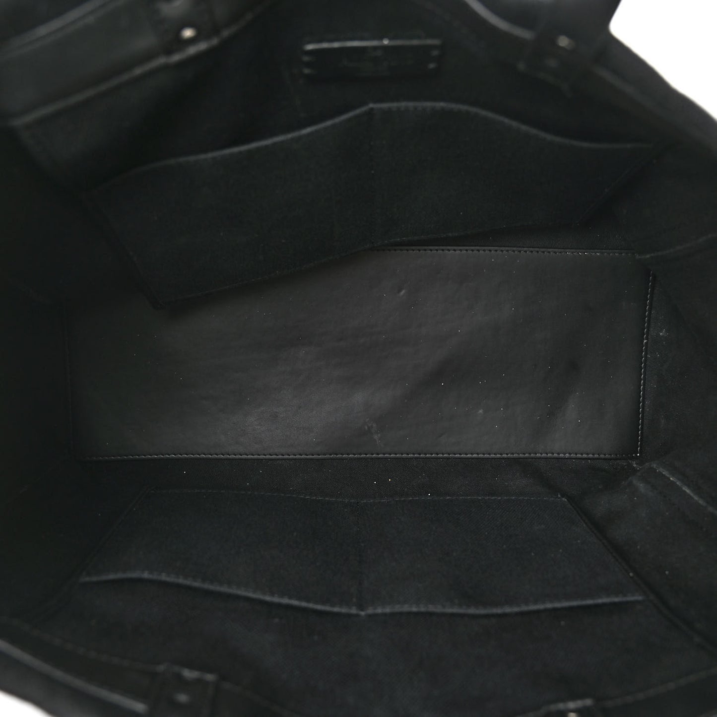Canvas Calfskin VLTN Print Small Rockstud Tote Black