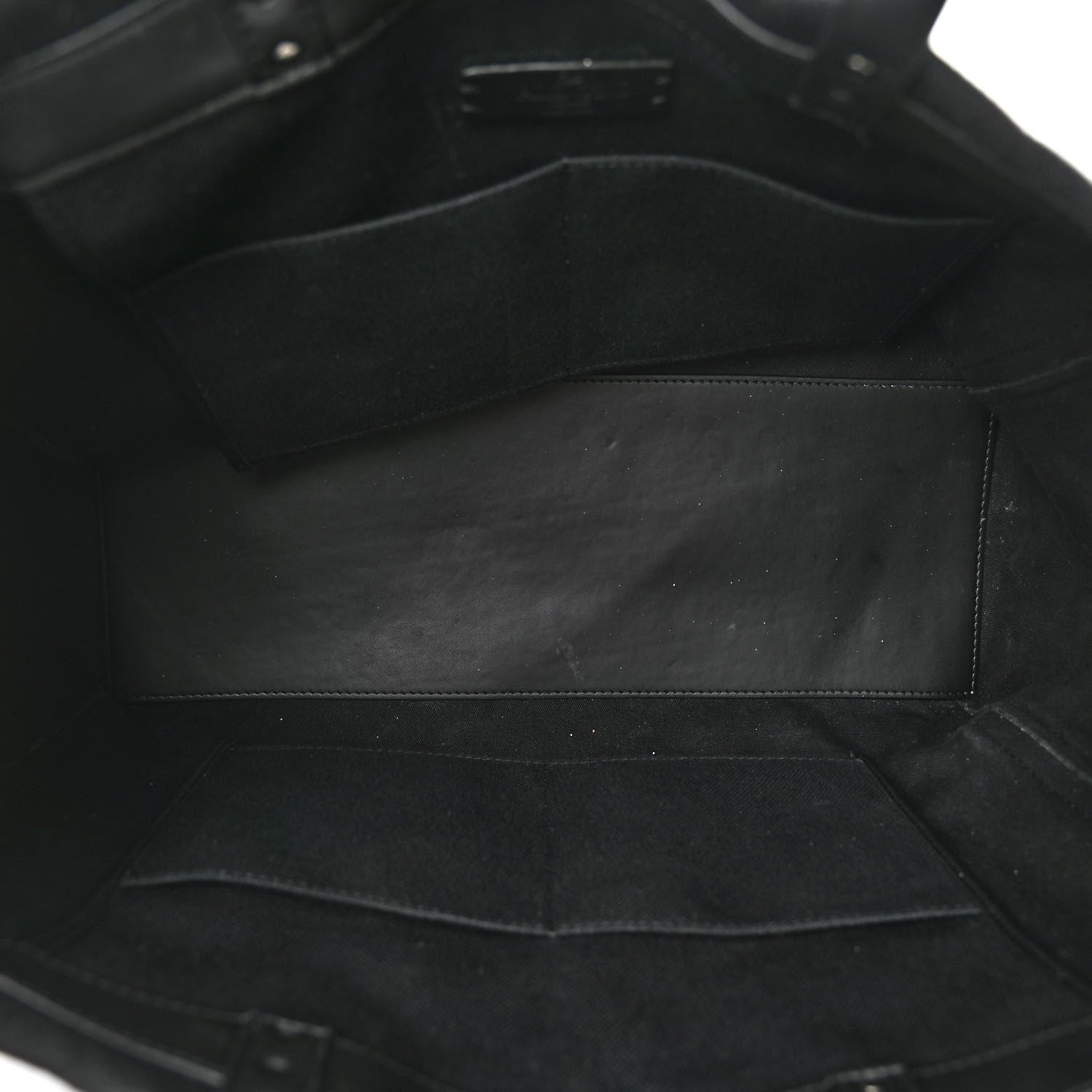 Valentino Garavani Canvas Calfskin VLTN Print Small Rockstud Tote Black 5 of 10