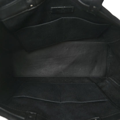 Valentino Garavani Canvas Calfskin VLTN Print Small Rockstud Tote Black 5 of 10