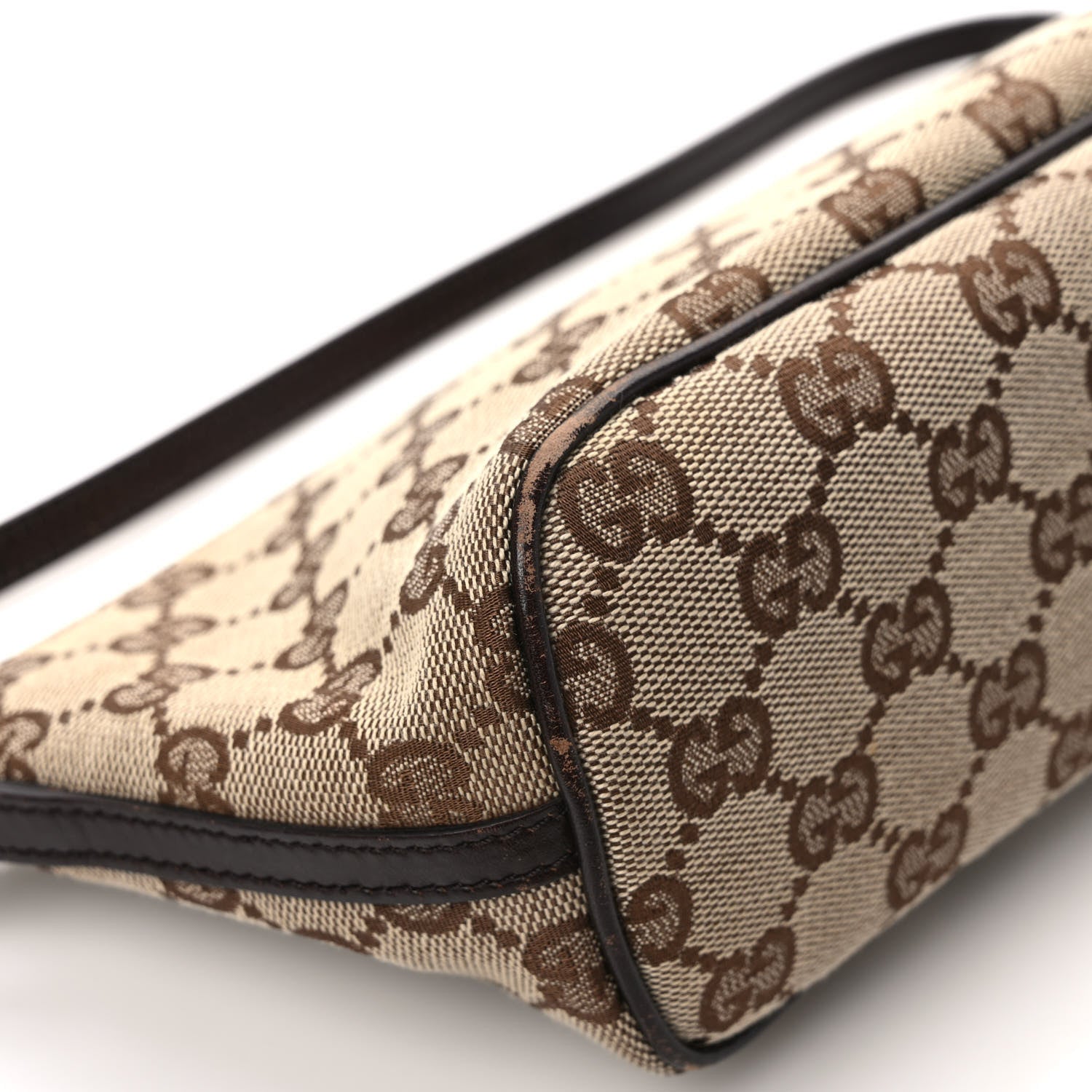 Gucci Monogram Boat Pochette Brown 10 of 11