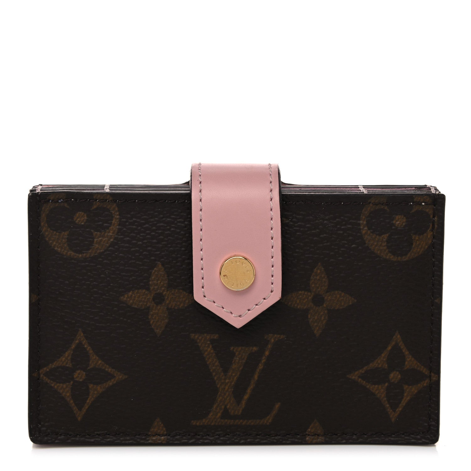 Louis Vuitton Monogram Gusset Card Holder Rose Ballerine 1 of 7