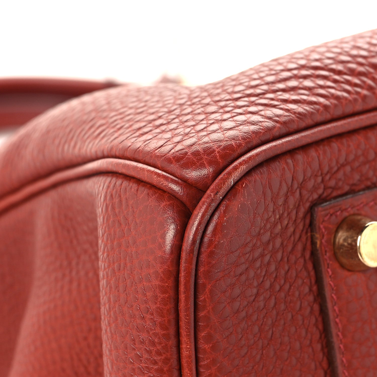 Hermes Togo Verso Birkin 35 Brique Ebene 11 of 14