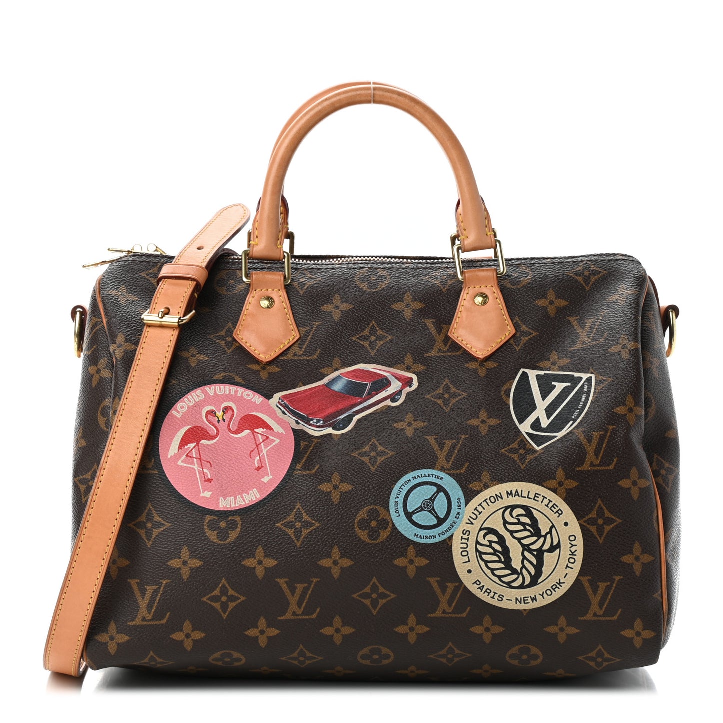 Monogram World Tour Speedy Bandouliere 30