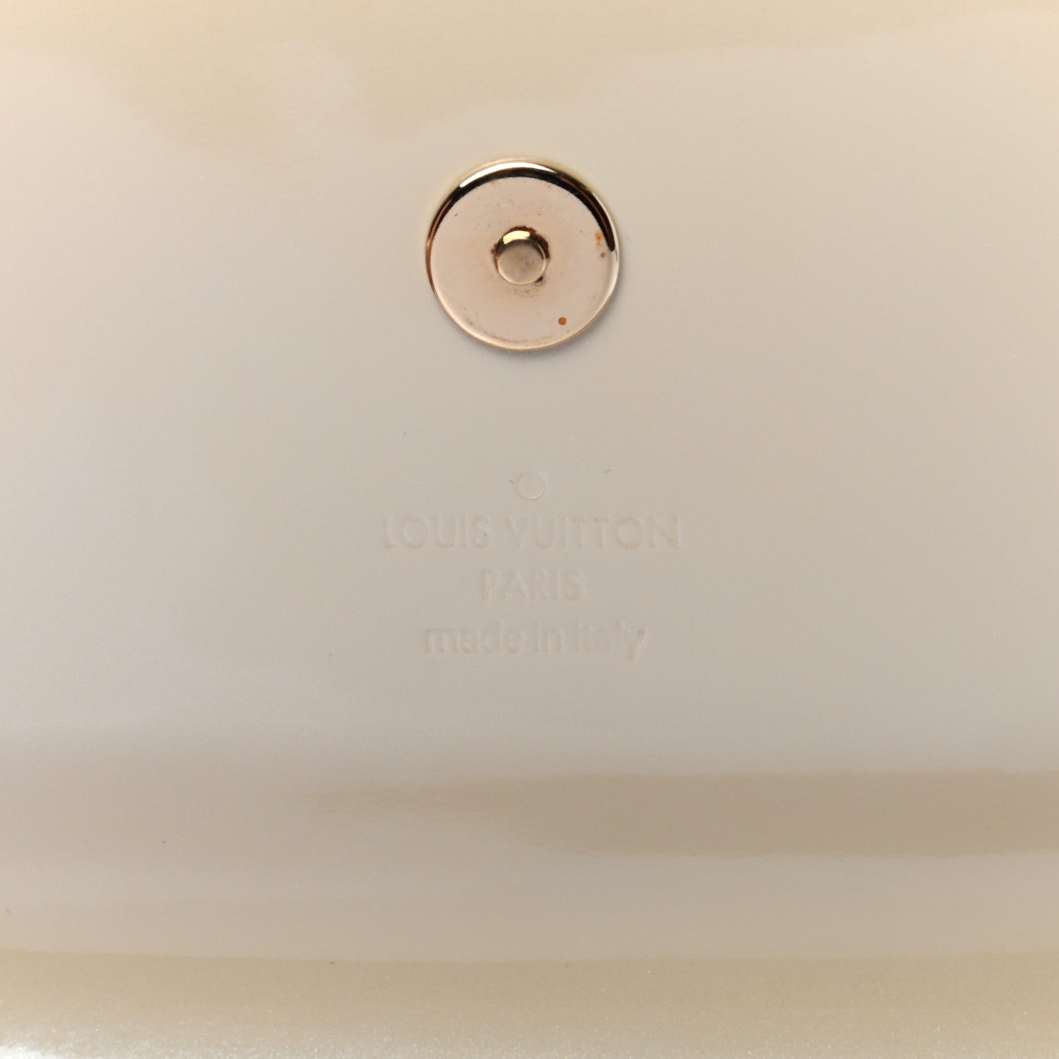 Louis Vuitton Patent Sobe Clutch Blanc Corail 6 of 7