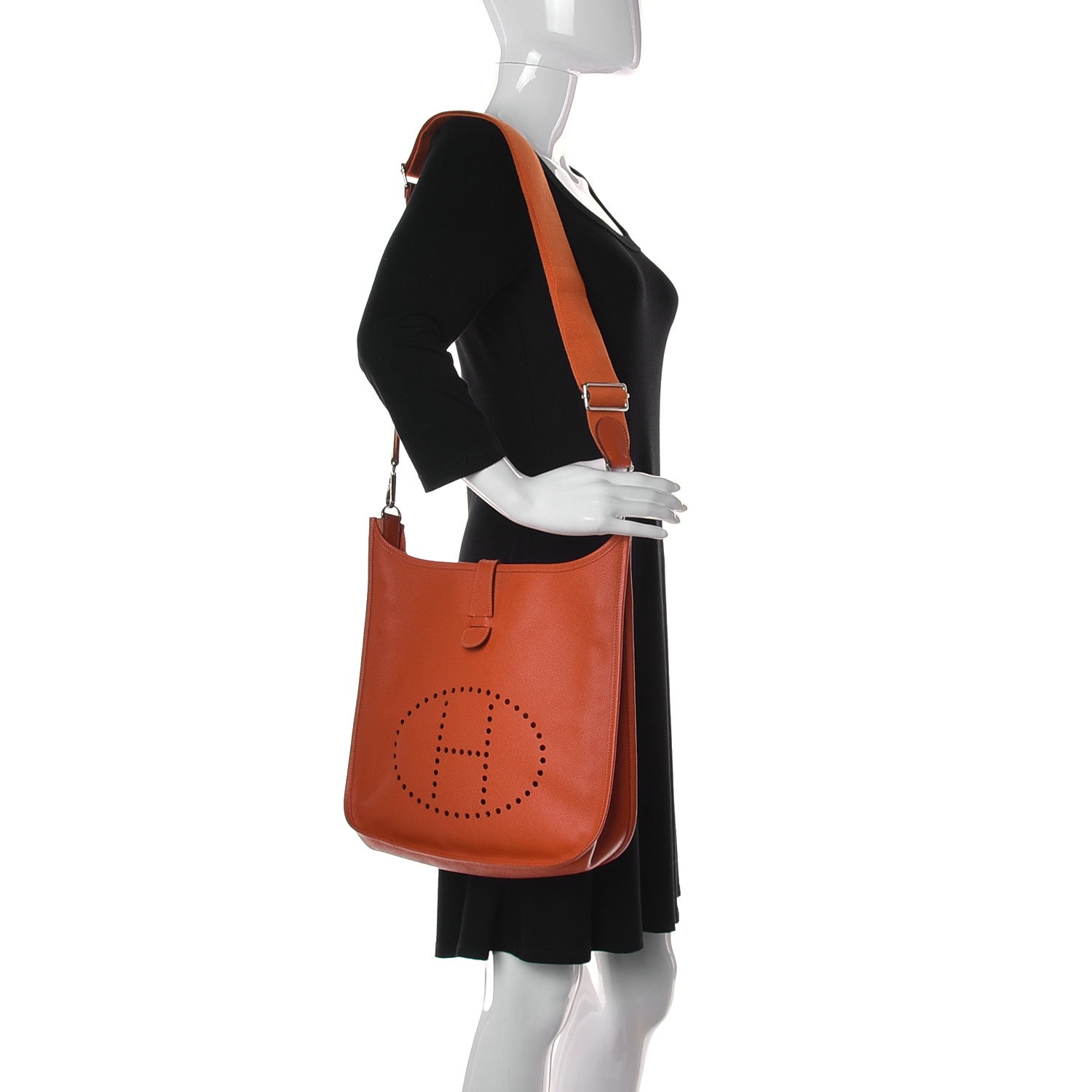 Hermes Epsom Evelyne III GM Orange 2 of 15