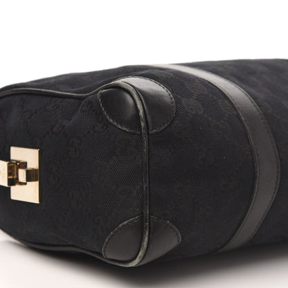 Gucci Monogram Boston Bag Black 7 of 12
