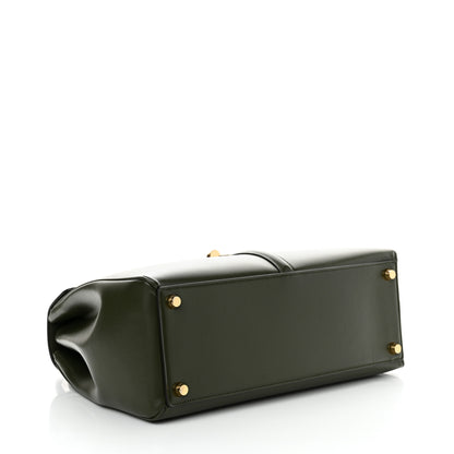 Celine Satinated Calfskin Medium 16 Top Handle Bag Khaki 4 of 12