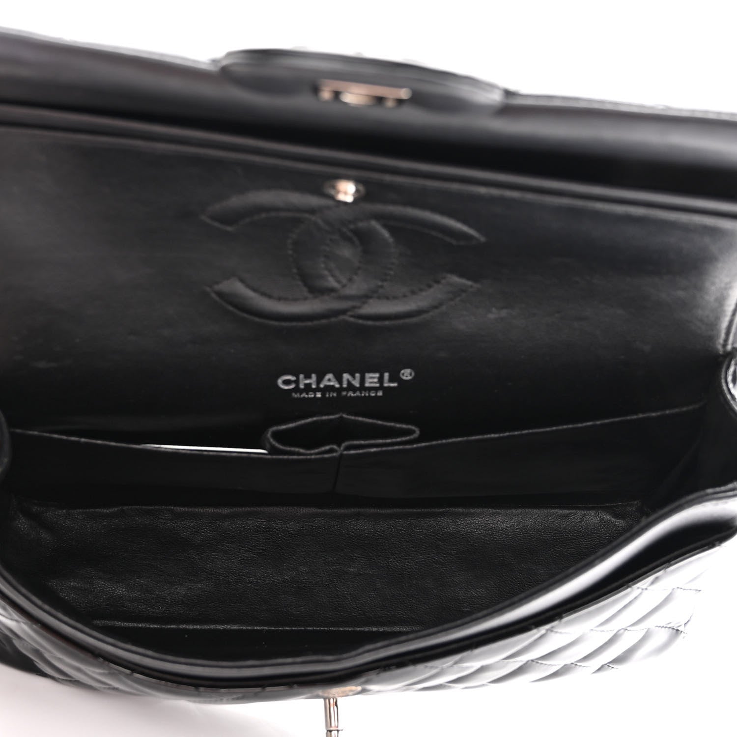 Chanel Patent Quilted Medium Double Flap Black 5 of 10