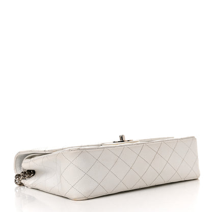 Chanel Caviar Quilted Medium Double Flap Bijoux Chain White 4 of 21