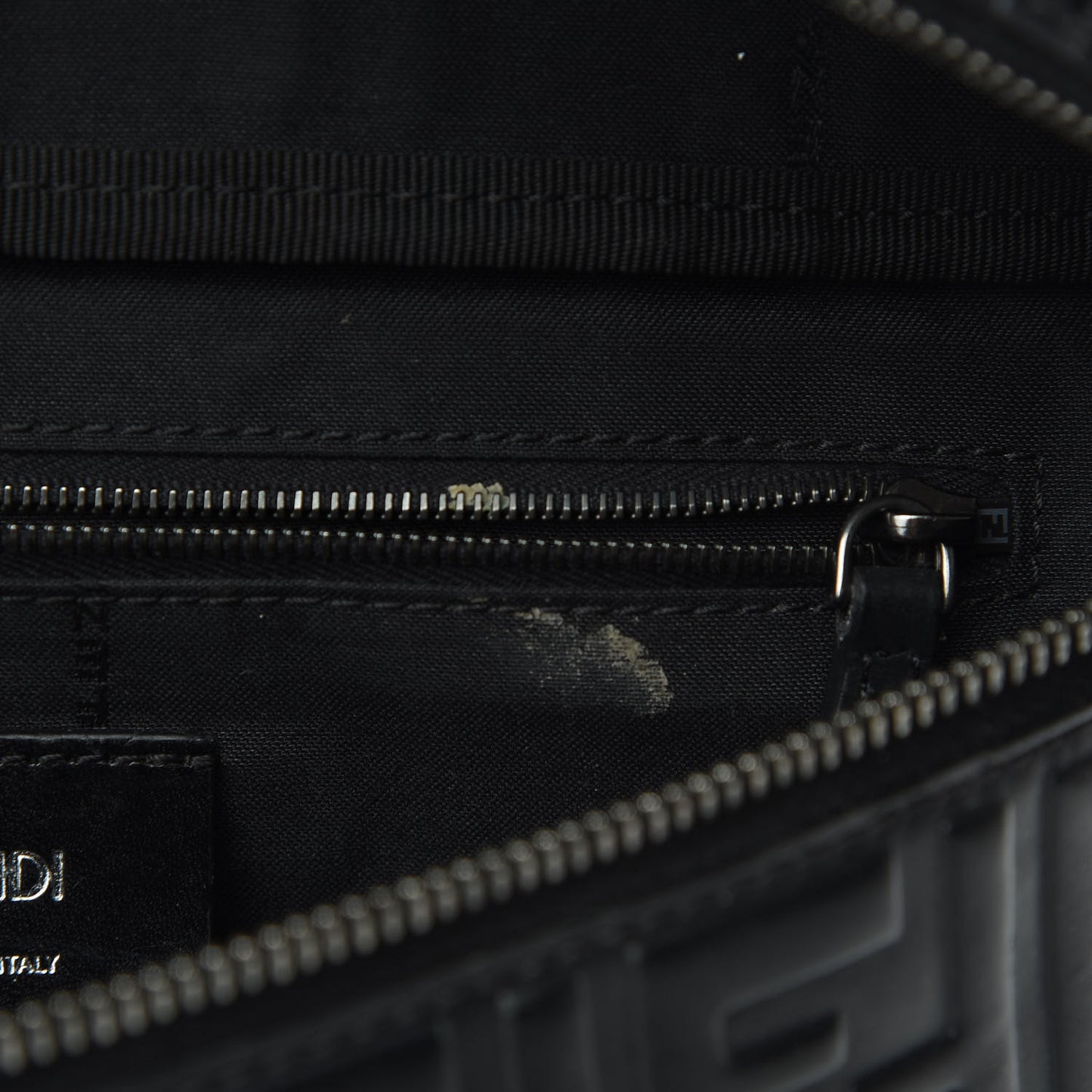 Vitello Century FF 1974 Embossed Belt Bag Black