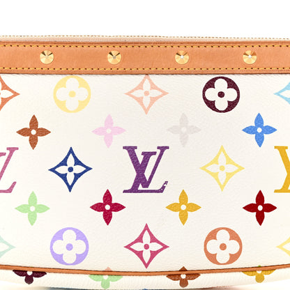 Louis Vuitton Monogram Multicolor Pochette Accessories White 8 of 10