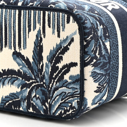 Christian Dior Canvas Embroidered Palm Tree Diortravel Vanity Case Blue Multicolor 8 of 8