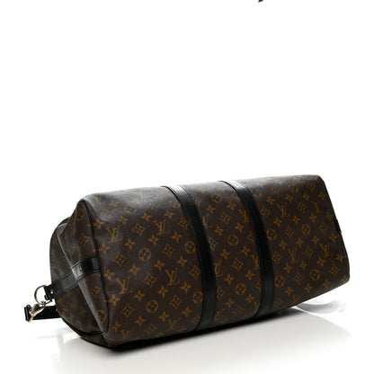 Louis Vuitton Monogram Macassar Keepall Bandouliere 45 4 of 14