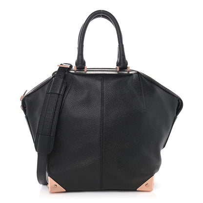 Alexander Wang Pebbled Calfskin Mini Emile Black Rose Gold Hardware 1 of 8