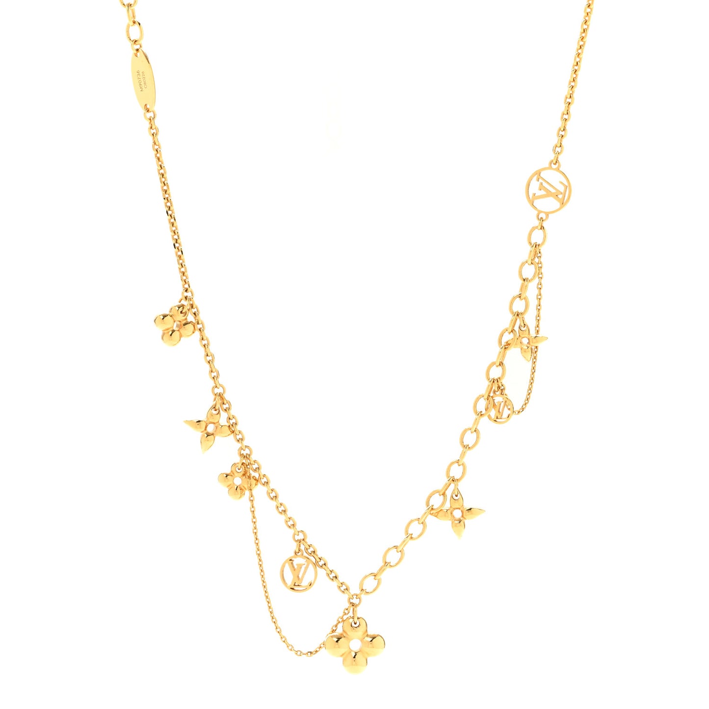 Metal Blooming Supple Necklace Gold
