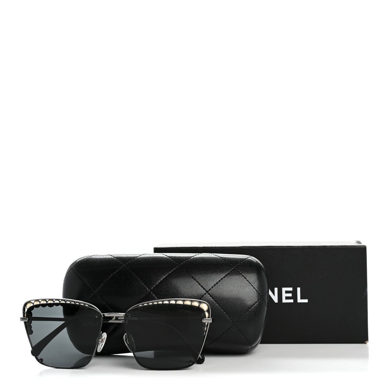 Chanel Square Frame Pearl Sunglasses 4235-H Dark Grey 8 of 8