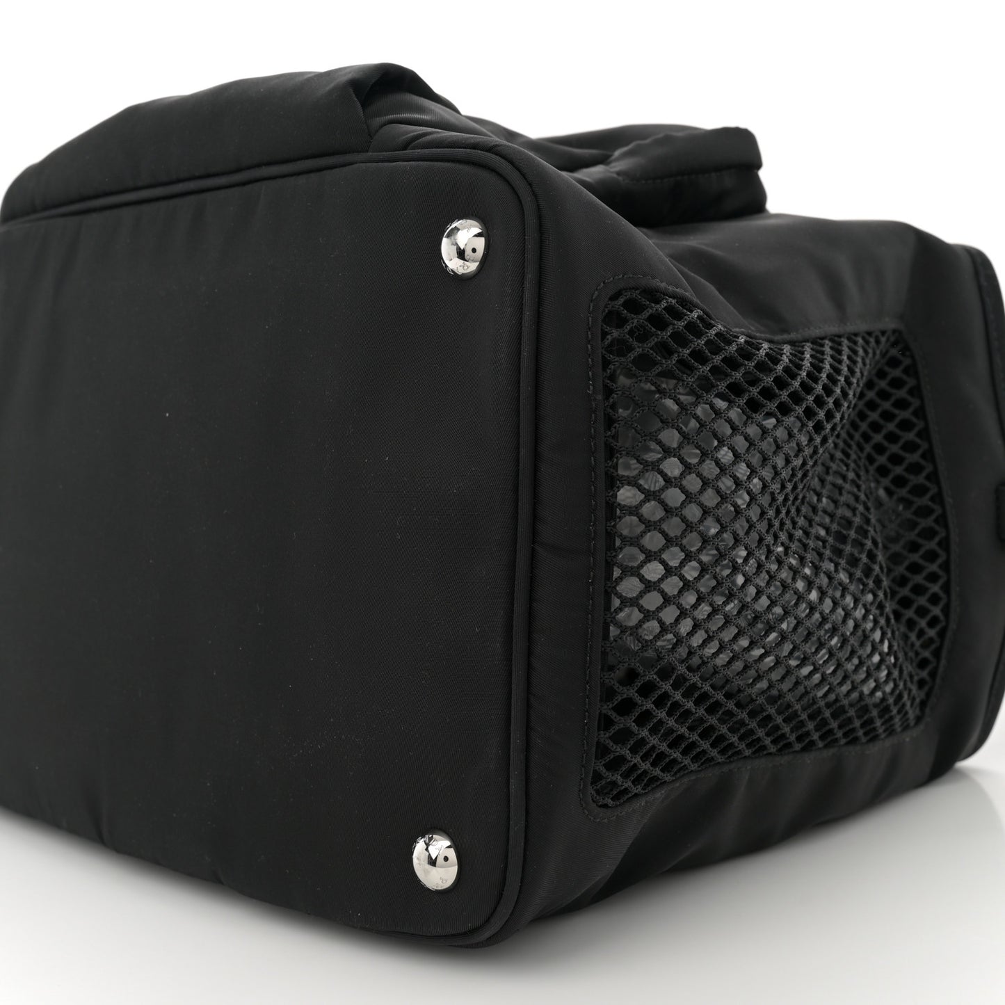 Re-Nylon Saffiano Pet Bag Black