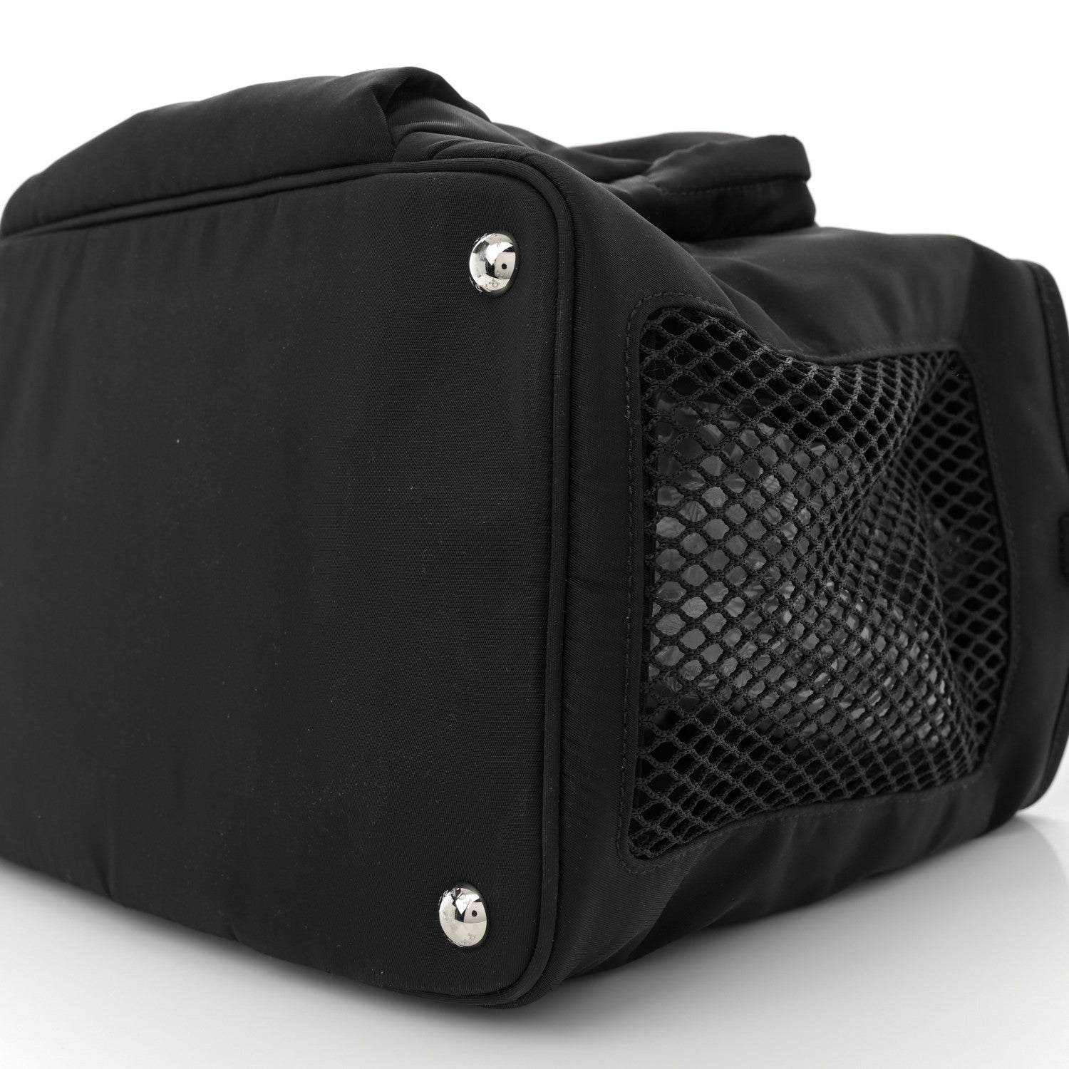 Prada Re-Nylon Saffiano Pet Bag Black 10 of 10