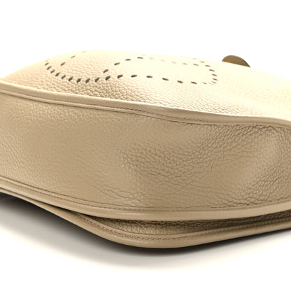 Hermes Taurillon Clemence Evelyne III PM Beige Marfa 9 of 10