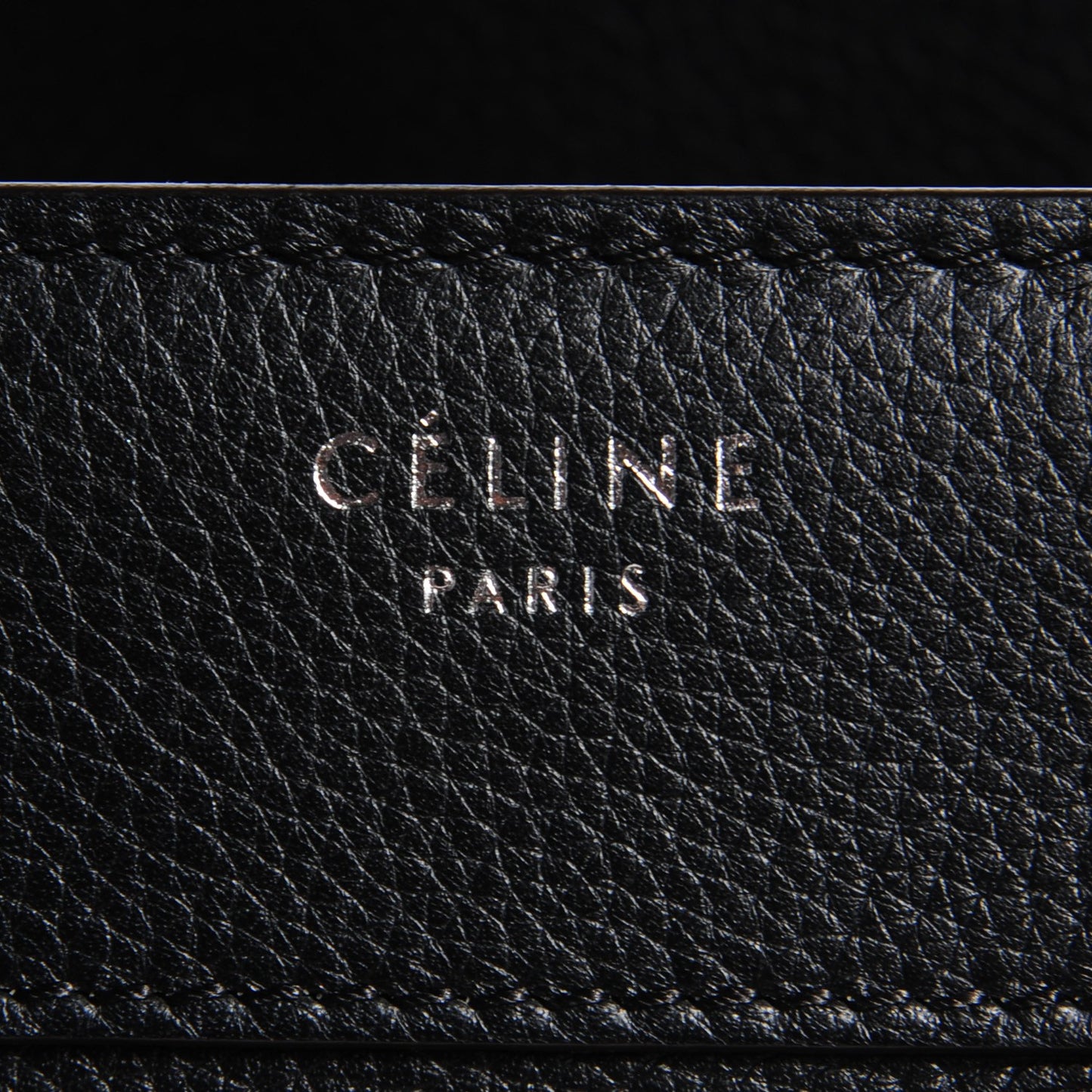 Drummed Calfskin Micro Luggage Black
