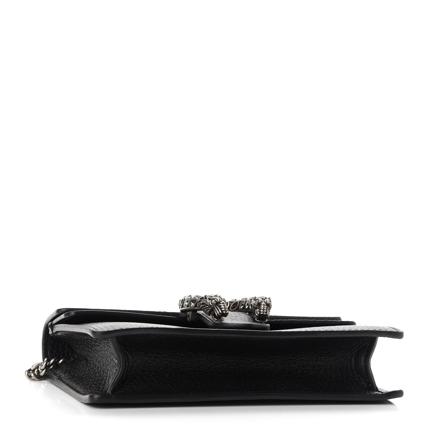 Gucci Calfskin Super Mini Dionysus Shoulder Bag Black 4 of 8