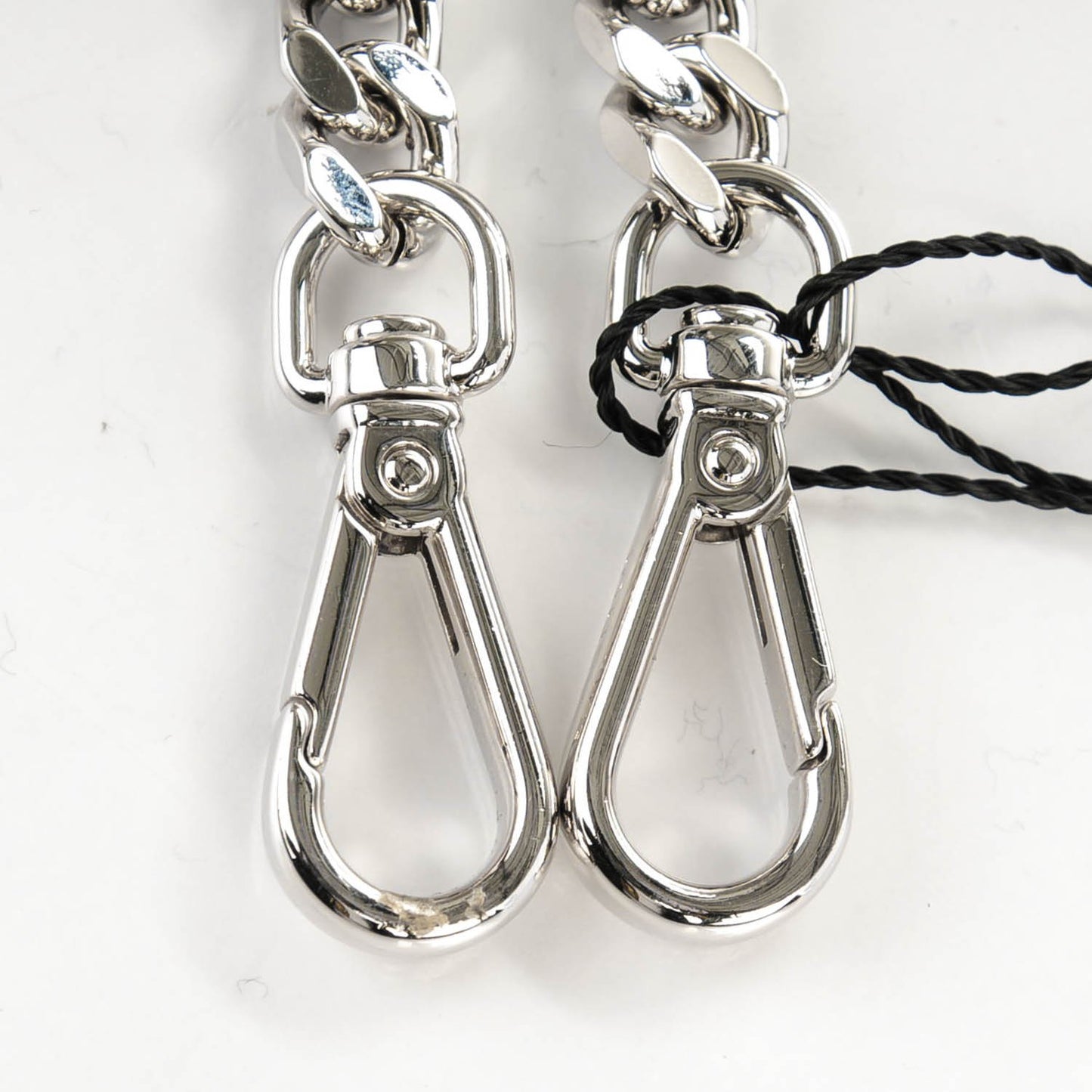 Calfskin Chain Strap You Black