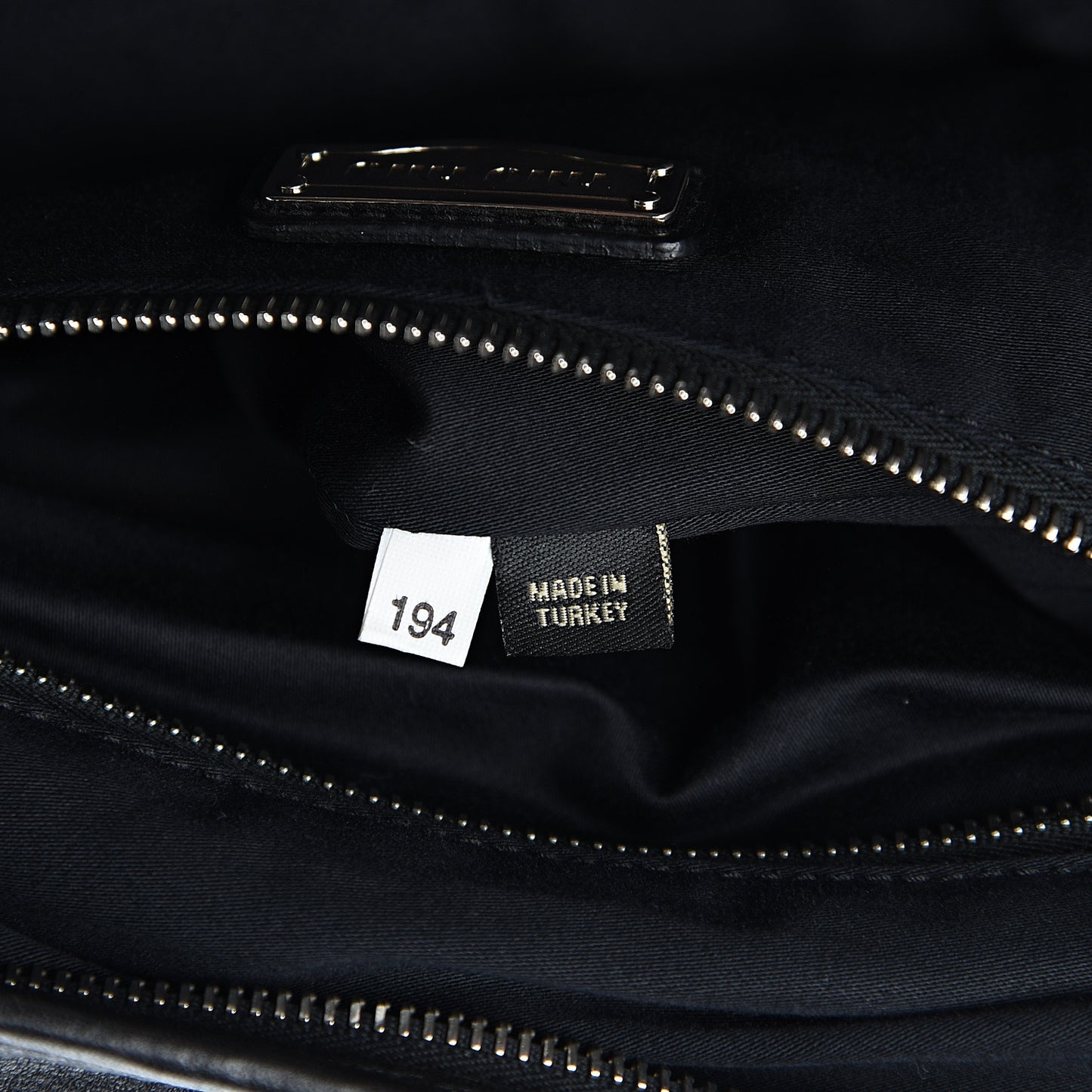 Nappa Plisse Zip Satchel Black