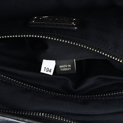 Miu Miu Nappa Plisse Zip Satchel Black 6 of 11