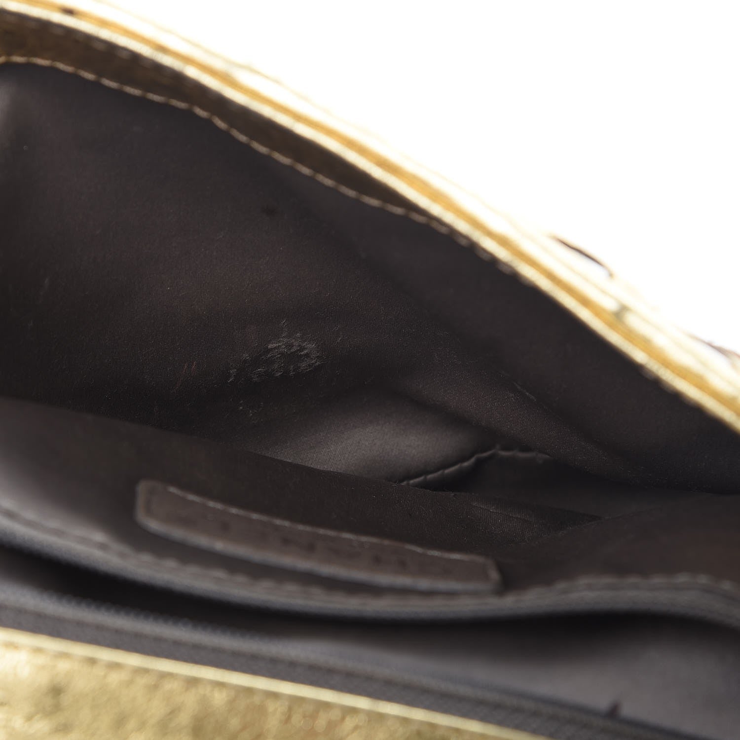 Chanel Metallic Crackled Calfskin Medium CC Mix Flap Gold Silver 8 of 12