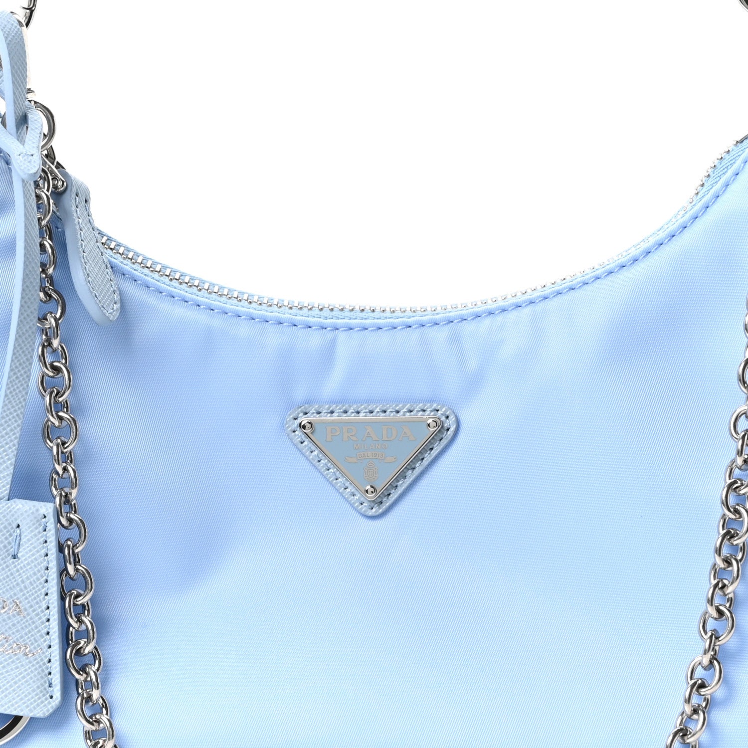 Prada Nylon Re-Edition 2005 Shoulder Bag Astrale 8 of 11