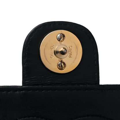Chanel Lambskin Quilted Medium Single Flap Black 13 of 15