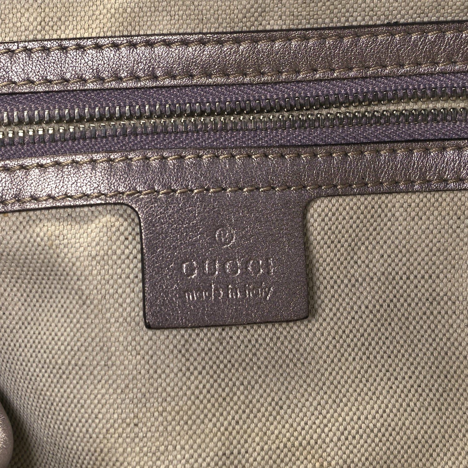 Gucci Metallic Guccissima Large GG Twins Tote Mauve 6 of 10