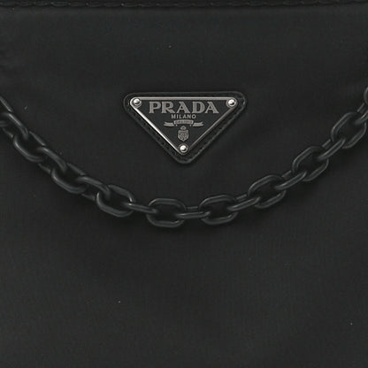 Prada Tessuto Nylon Chain Tote Black 8 of 11